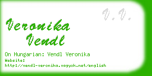 veronika vendl business card